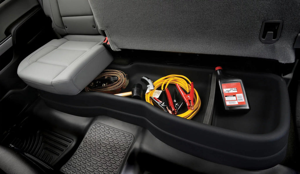 factory with Box Storage Husky Crew RealTruck Seat Cab Ford - by without Ford storage 2015-20 F-250/F-350 2017-20 F-150 box Compatible Gearbox SuperCrew, Under