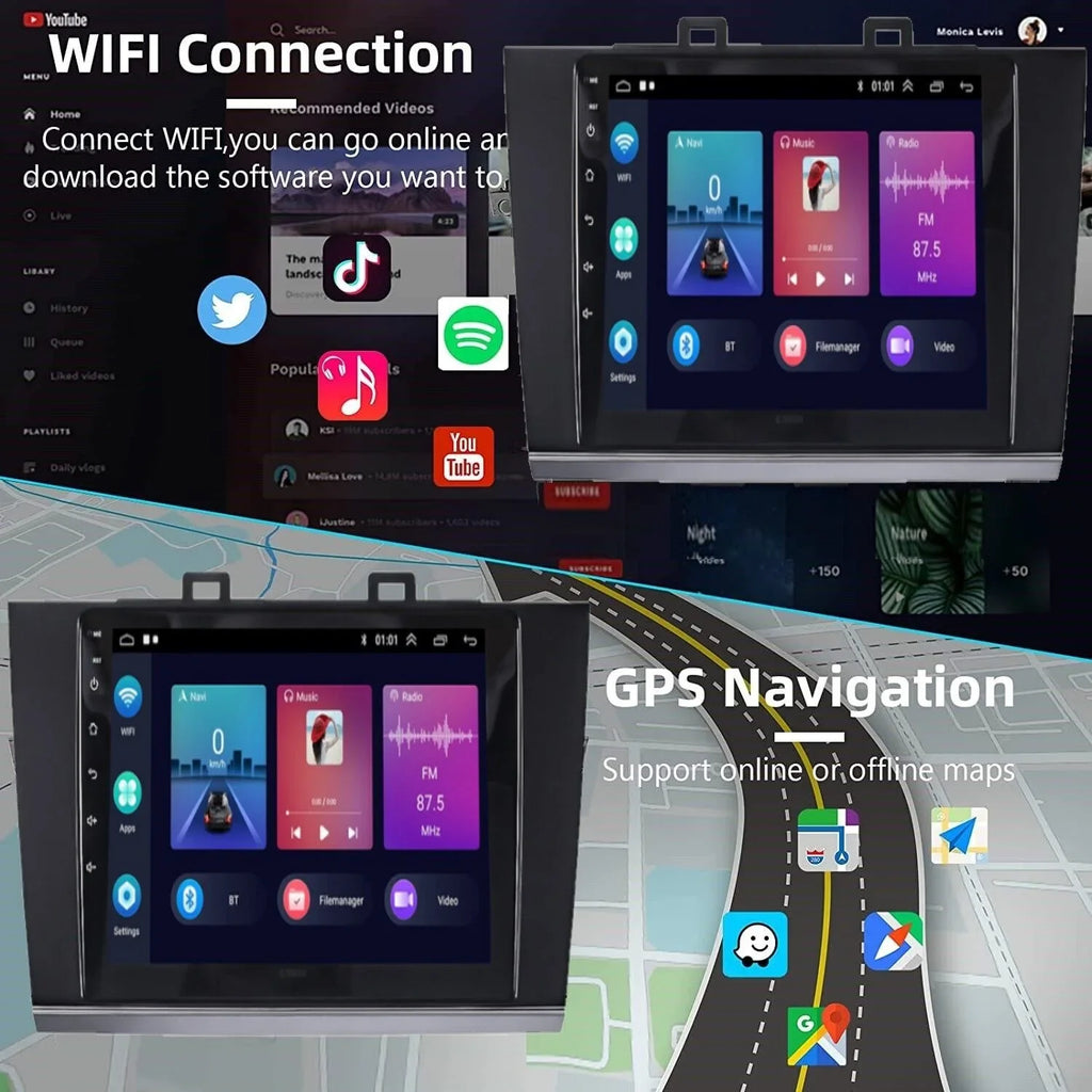 Your Outback Optimize Daily Touchscreen Android Audio GPS with Subaru Commutes Legacy Carplay High-Quality 9IN Upgrade Streaming