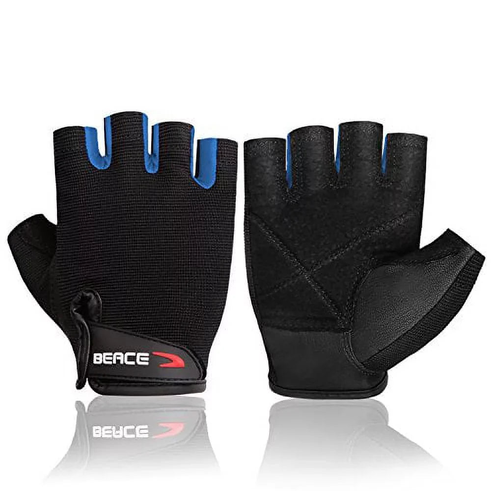 for Training BEACE Gloves & Women Men Bodybuilding Exercise Palm Gym Fitness Breathable Weight Leather and for Lifting Workout with