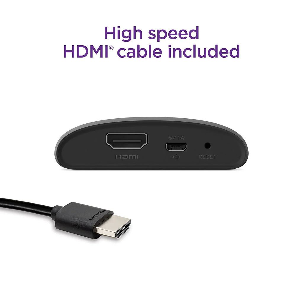and Speed Cable with HD Media Streaming Roku Simple HDMI Express High Remote Player