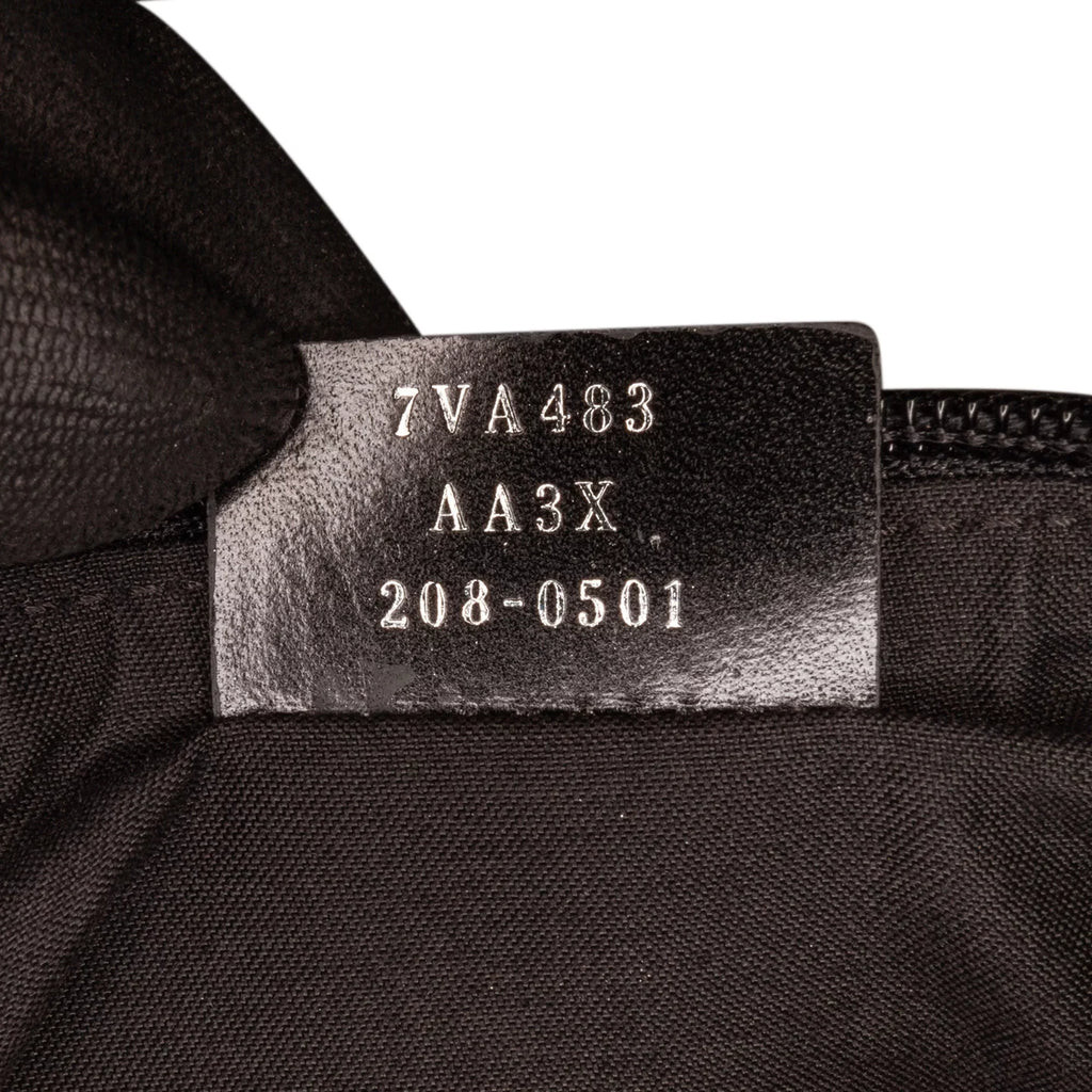 Fabric Unisex Authenticated (Good) Pre-Owned Pocket Black Bag Knit Neoprene FF Perforated Belt Fendi Vitello Grace