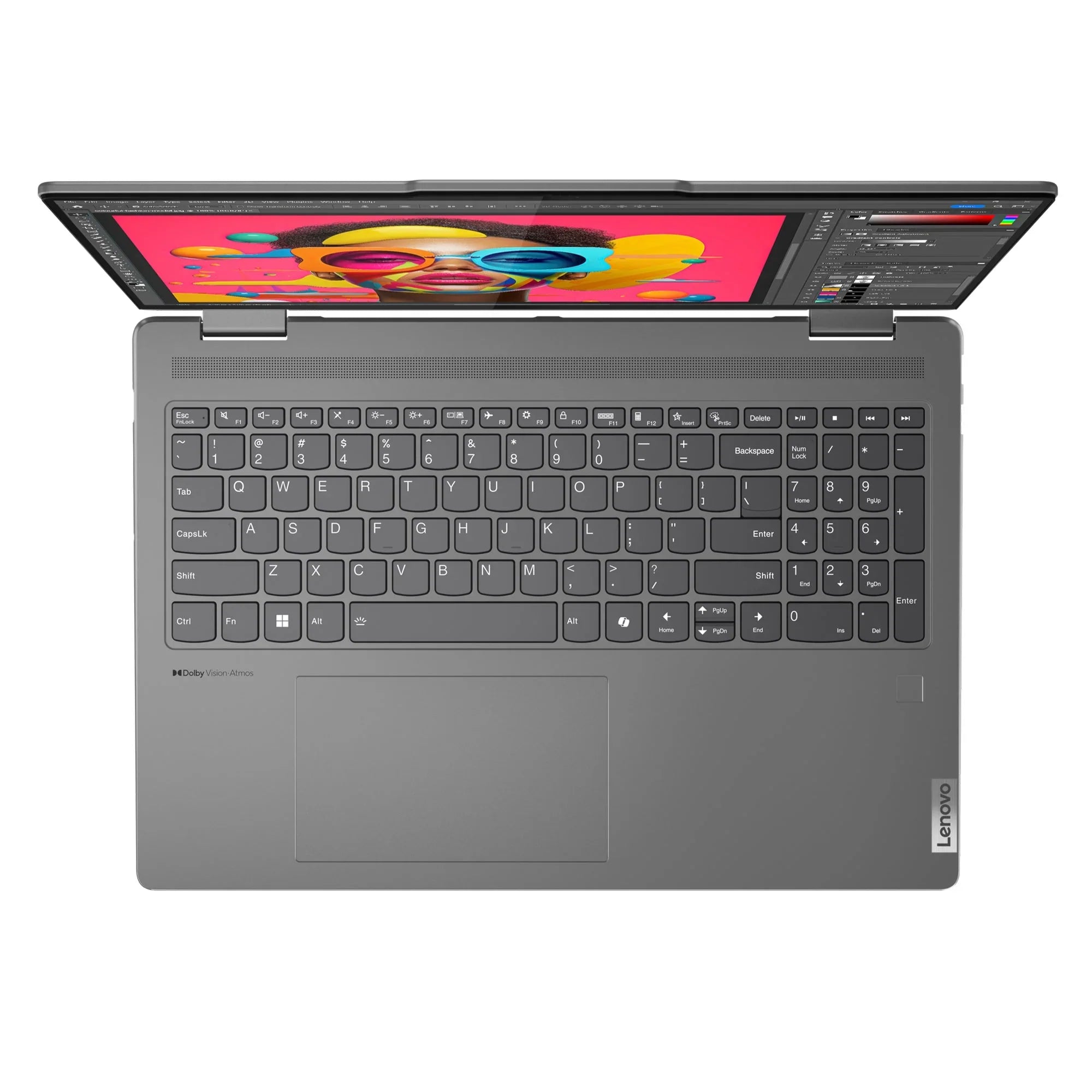 2-in-1 125U, GB, 7i SSD  Laptop, Graphics, 1TB 16" Yoga IPS Glass,