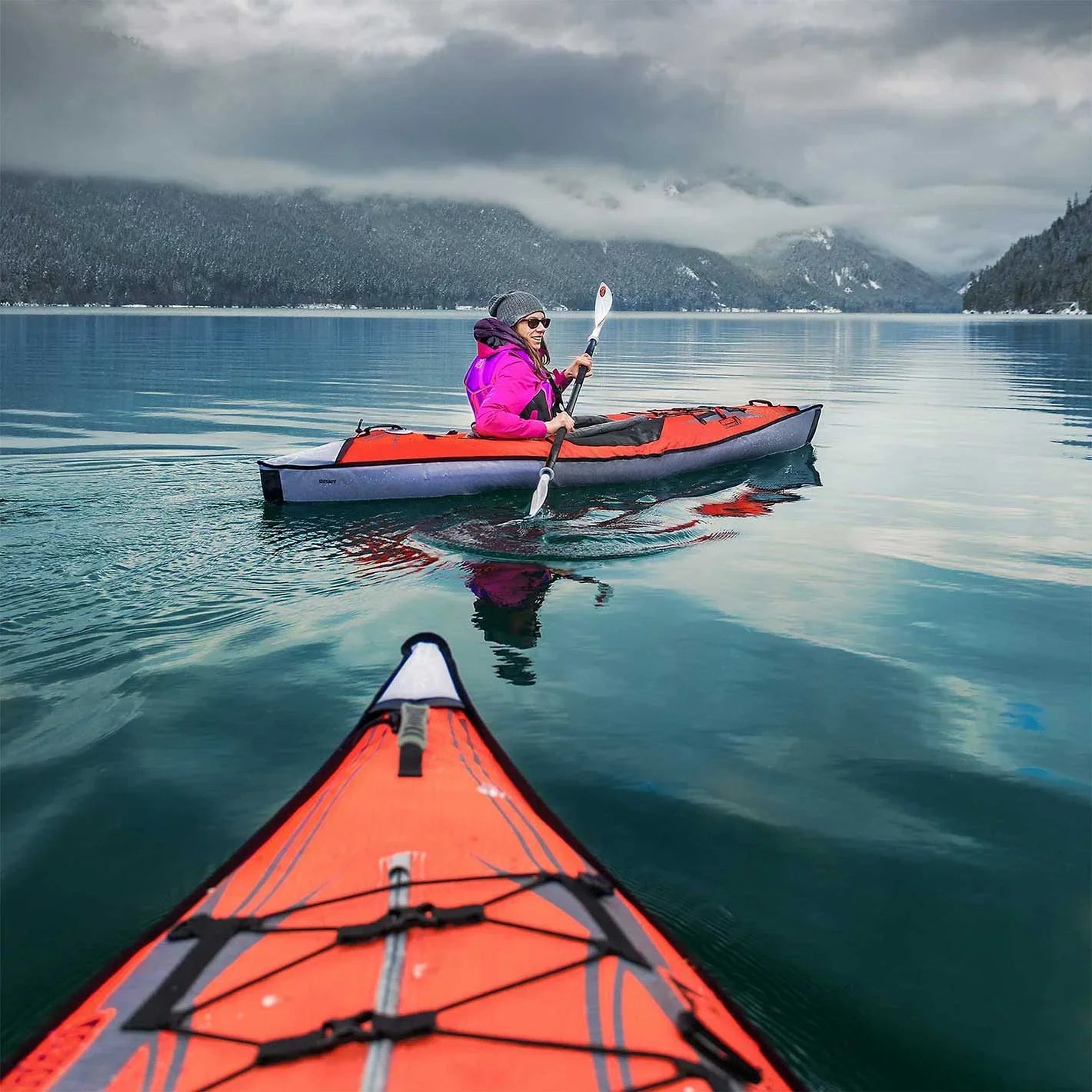Red Inflatable - AdvancedFrame® - Kayak ft Pump Touring - 10 Advanced with Elements