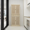 Cabinet Storage Cabinet with Door Inner Shelves, Adjustable 1 4 4 with Drawer,