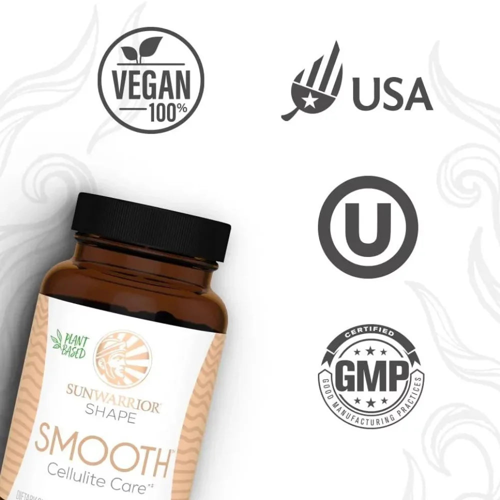 Skin Hyaluronic Acid Capsules, 30 Vitamin Care Cellulite Sunwarrior C Vegan | Ct Smooth with Care Supplements