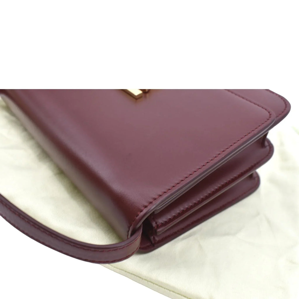 Leather Lola Red Shoulder Tb Bag Pre-owned BURBERRY