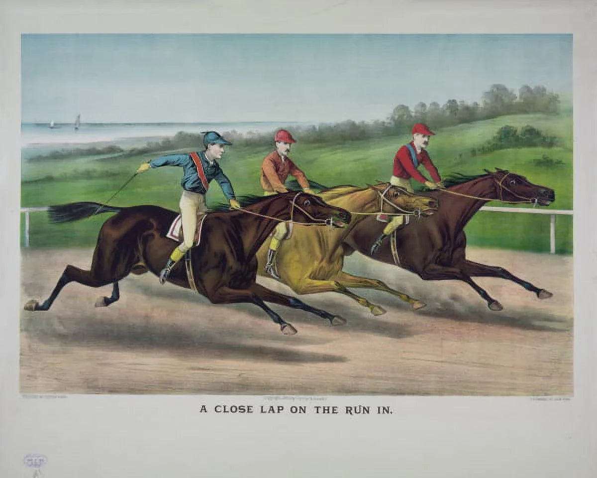 1886 In, Lap Run Close Print: The A On