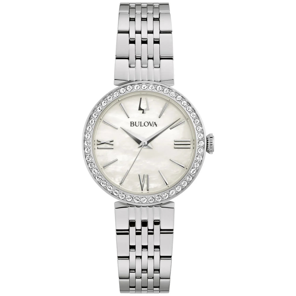 Bulova Accent Stainless Crystal Watch Women's - Steel 96L284
