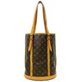 (Good) Bucket Nume Women's LOUIS VUITTON Tote M42236 Canvas Brown FL0093 Pre-Owned Bag Beige Louis Handbag GM Monogram Leather Vuitton