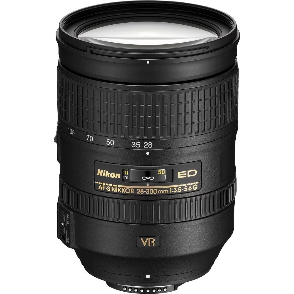 Cap VR Nikon + Padded Lens Lens FL Lens Macro Case Intl with + f/3.5-5.6G UV, Kit + CPL, Keeper Hood Tulip + ED NIKKOR Filter + Filters Cleaning Lens (2191) AF-S 28-300mm Kit