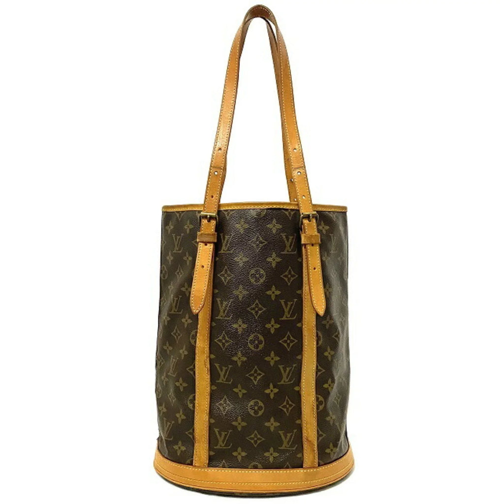 (Good) Bucket Nume Women's LOUIS VUITTON Tote M42236 Canvas Brown FL0093 Pre-Owned Bag Beige Louis Handbag GM Monogram Leather Vuitton