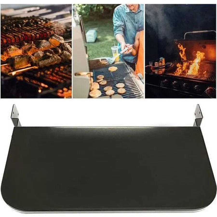 Shelf Grills All for 24" Kojem Replaces Folding Front Coated Steel Camp Chef Grille Pellet Shelf Black PGFS24 Powder