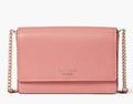 Spencer Spade Chain Pink Kate Crossbody Serene Bag Wallet Saffiano Flap Leather