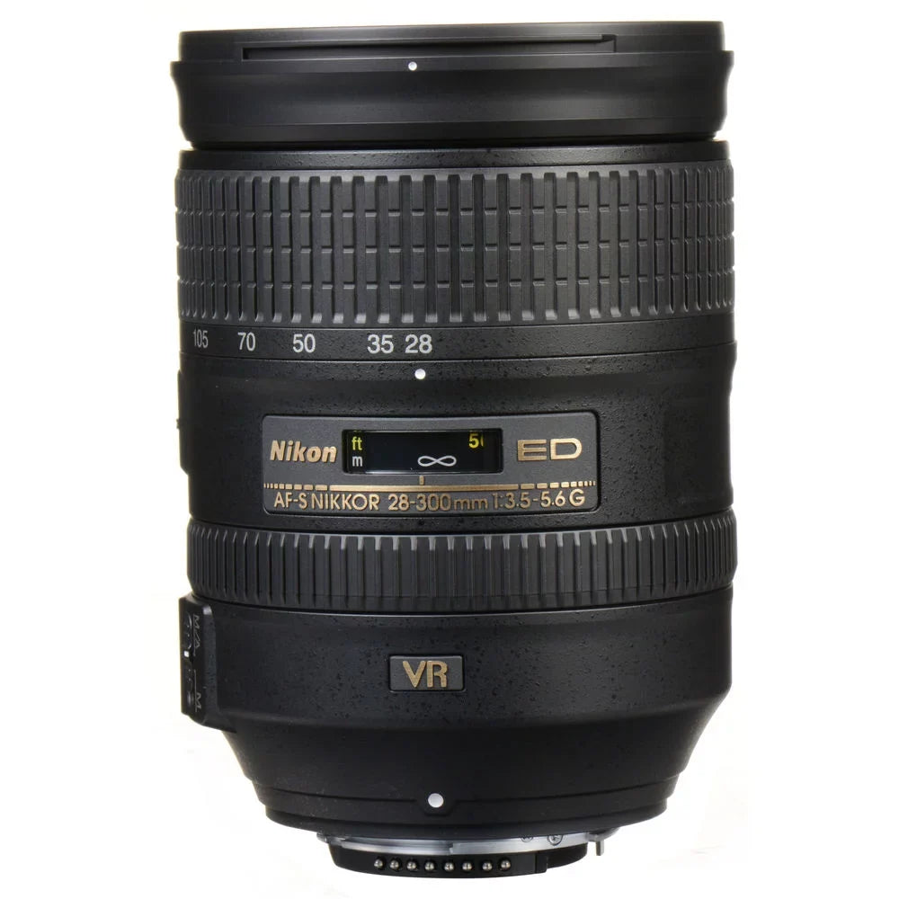 Cap VR Nikon + Padded Lens Lens FL Lens Macro Case Intl with + f/3.5-5.6G UV, Kit + CPL, Keeper Hood Tulip + ED NIKKOR Filter + Filters Cleaning Lens (2191) AF-S 28-300mm Kit