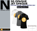 CUSTOM PACK IRON HEAT PAPER x ON 3G TRANSFER 8.5 SHEETS OPAQUE JET 11" 100