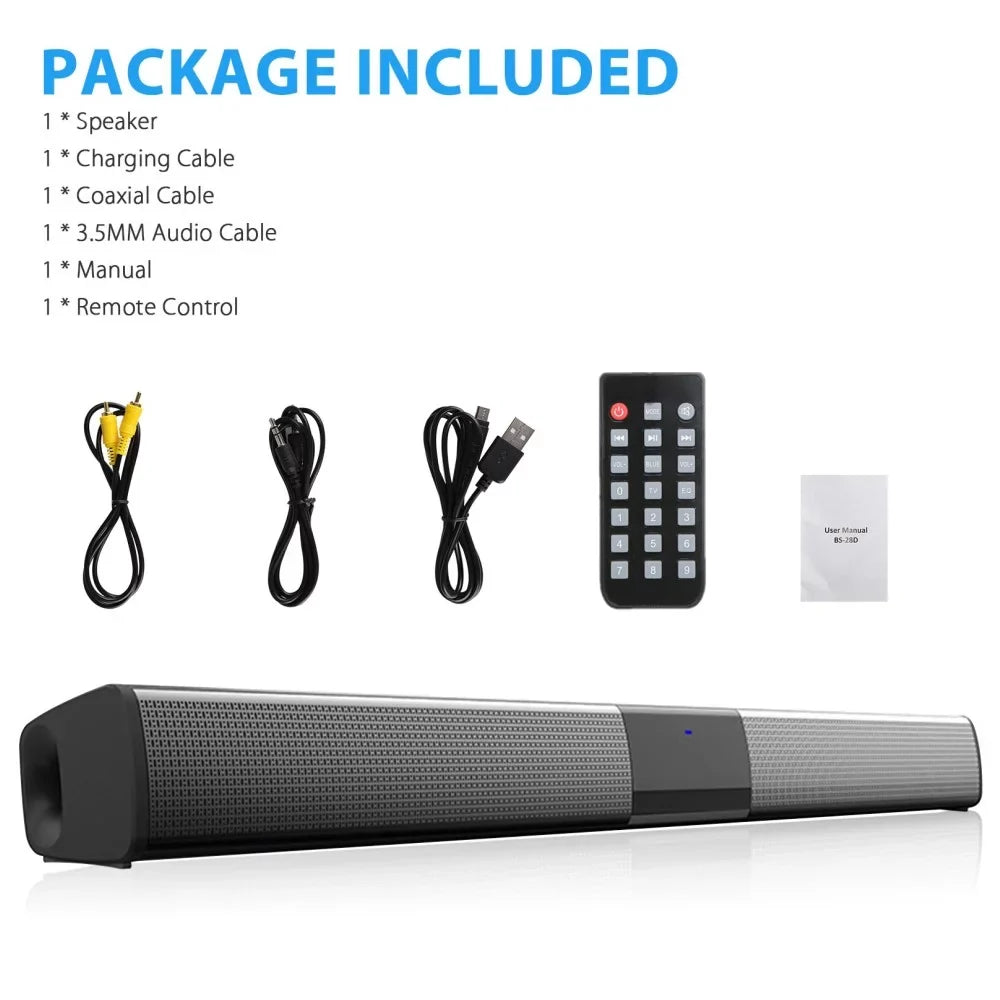 System TV Sound Wireless & Speaker Bar inch Sound Surround Wired Bar Sound 22 Bluetooth