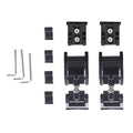 for - Catch Hood Latch Wrangler Jeep Set JK Front Jahy2Tech 07-18 Increased of Protection 2 Lock Black Vehicle