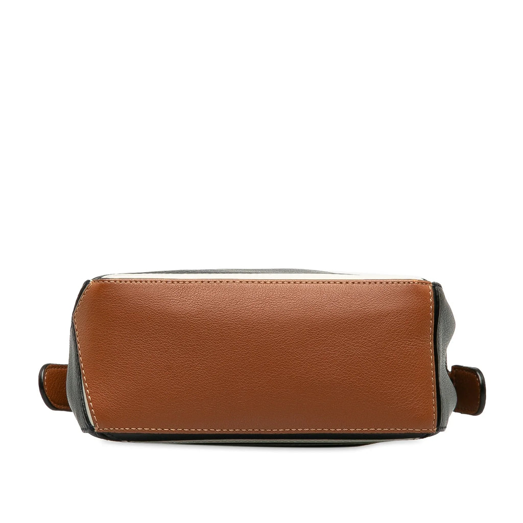 Satchel Puzzle Black Sailor Authenticated Unisex LOEWE Mini Pre-Owned Calf (Good) Leather