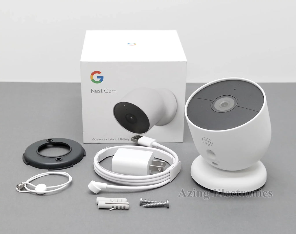'- (Battery) W/ Cam Camera White Pre-Owned GA01317-US LOOPS Nest G3AL9 Google Surveillance