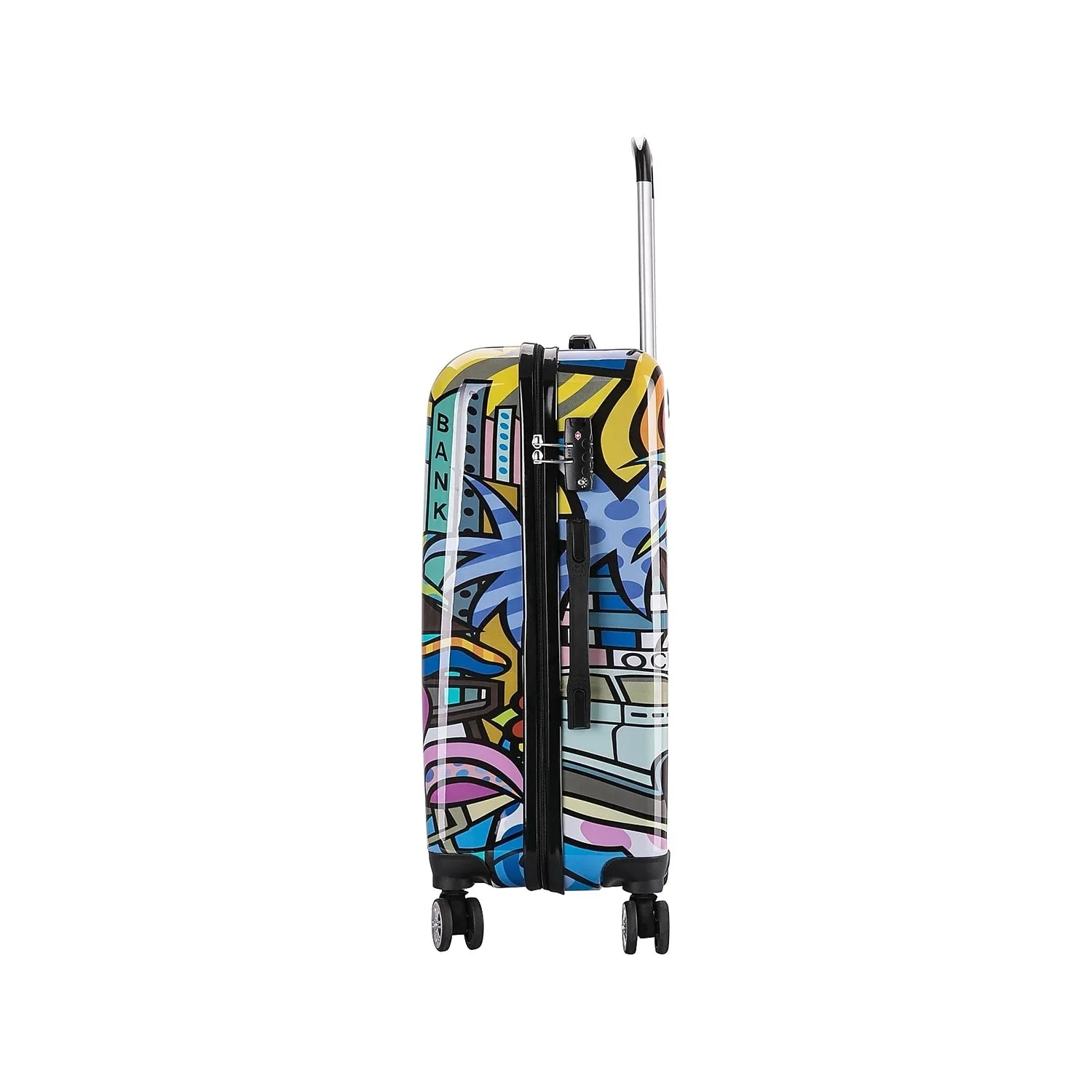 Luggage Plastic 4-Wheel InUSA PC/ABS Prints Miami Spinner (IUAPC00M-MIA)