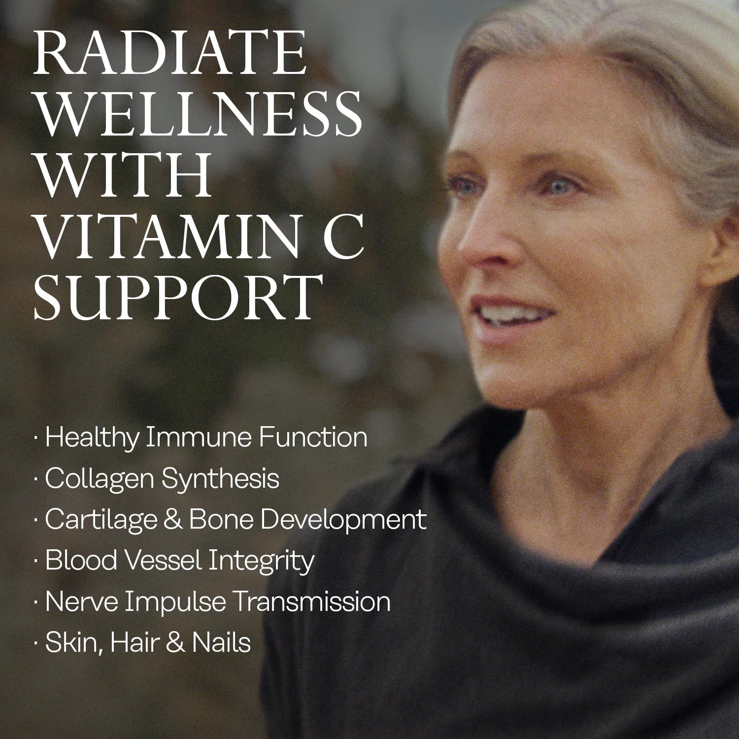 Bioflavonoid with Vitamin Healthy Function, 250 VegCaps Nails Support, Concentrate C Immune & Hair Solaray Skin, 1000mg,