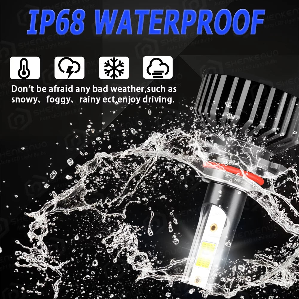 Super Outlander 9005 Headlight Combo High/Low Bulbs 2017 Mitsubishi for Bright Beam H7 LED BMZONCC 2019 2018