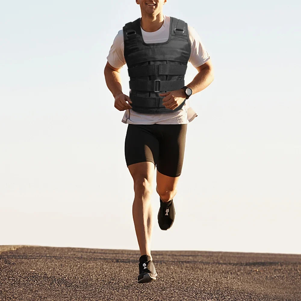 Vest 50kg Oxford Weighted Adjustable Nebublu - Training Load, Strength Cloth Max. Weight Jacket,