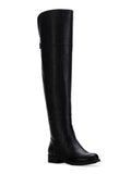 Round Heel Shoes Gore Zip-Up Resistant Cushioned 7.5 Stretch Block Boots M Toe SUN STONE Dress Black Allicce Womens Slip