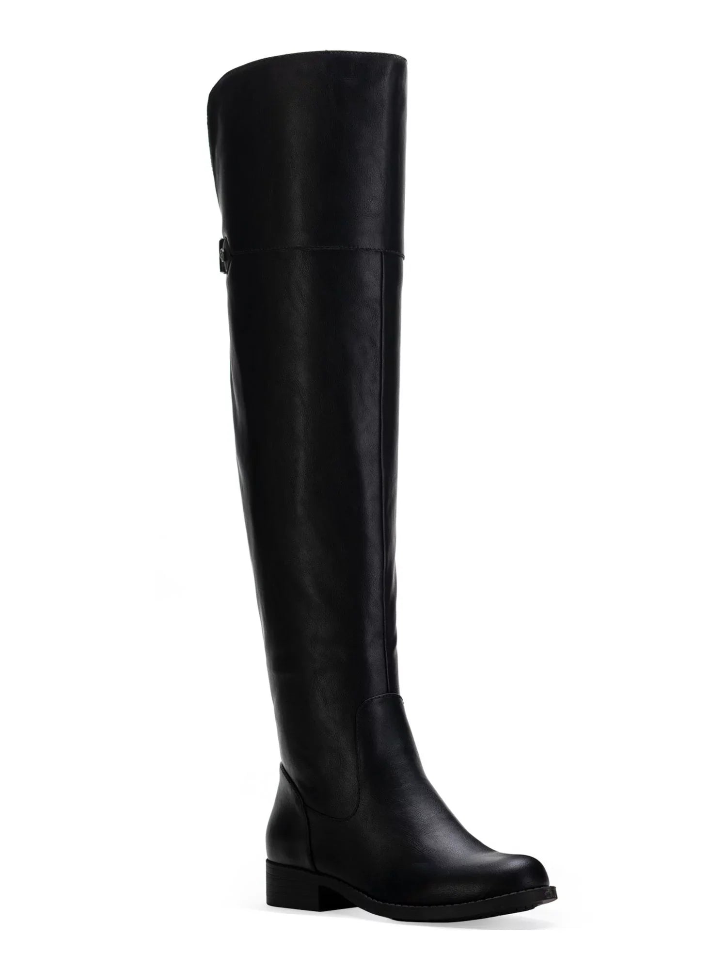 Round Heel Shoes Gore Zip-Up Resistant Cushioned 7.5 Stretch Block Boots M Toe SUN STONE Dress Black Allicce Womens Slip