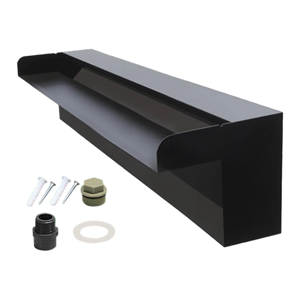 Spillway Wall Hot Waterfall oshhnii Spring Pond Pool Lobby, SPA Spillway Fountain for Stainless Mount Feature Hotel Steel,