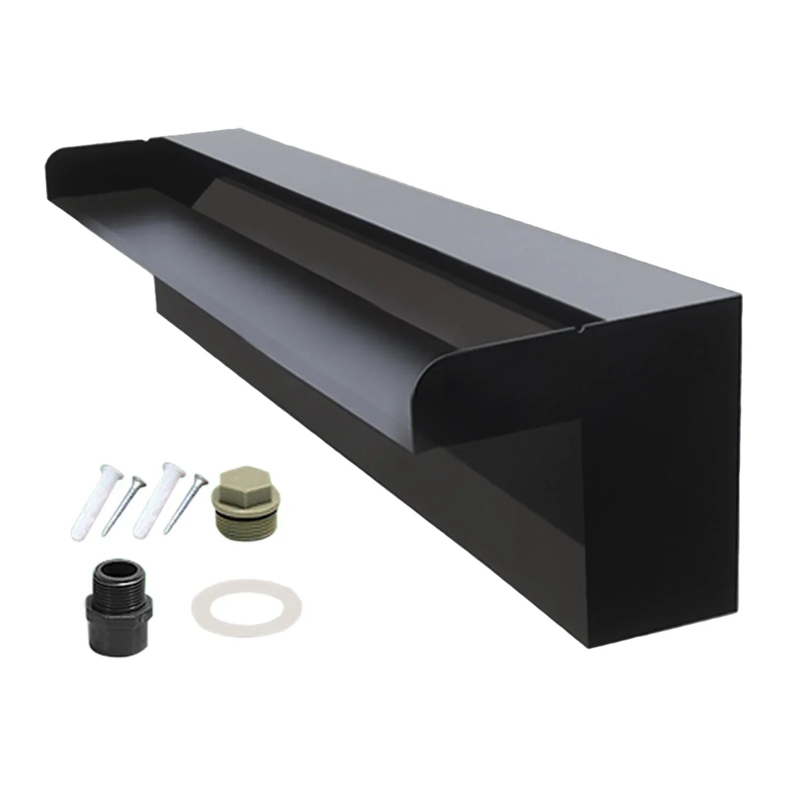 Spillway Wall Hot Waterfall oshhnii Spring Pond Pool Lobby, SPA Spillway Fountain for Stainless Mount Feature Hotel Steel,