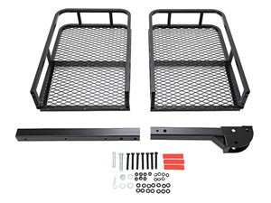60"x21"x6" 550lbs Cargo SUV Hitch Basket for Trailer Carrier Van Luggage 2"x2" Hitch Rack Truck Hitch Folding Mount Receiver Kojem Cargo Rear Rack