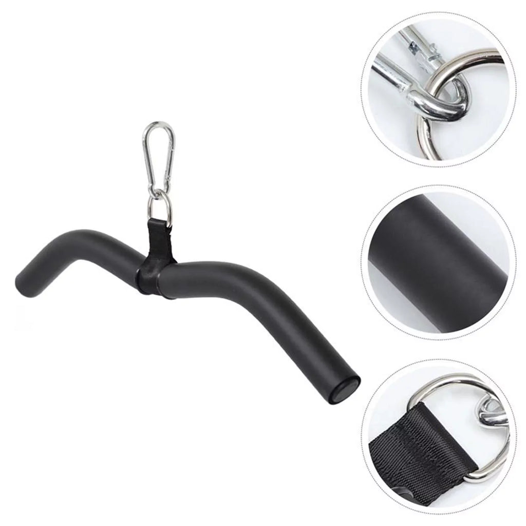 Handle Body Full Strength Workout, Attachment, Rubber Gym, Cable Bar Rotation Machine and Training, Bar for Pulldown with LAT