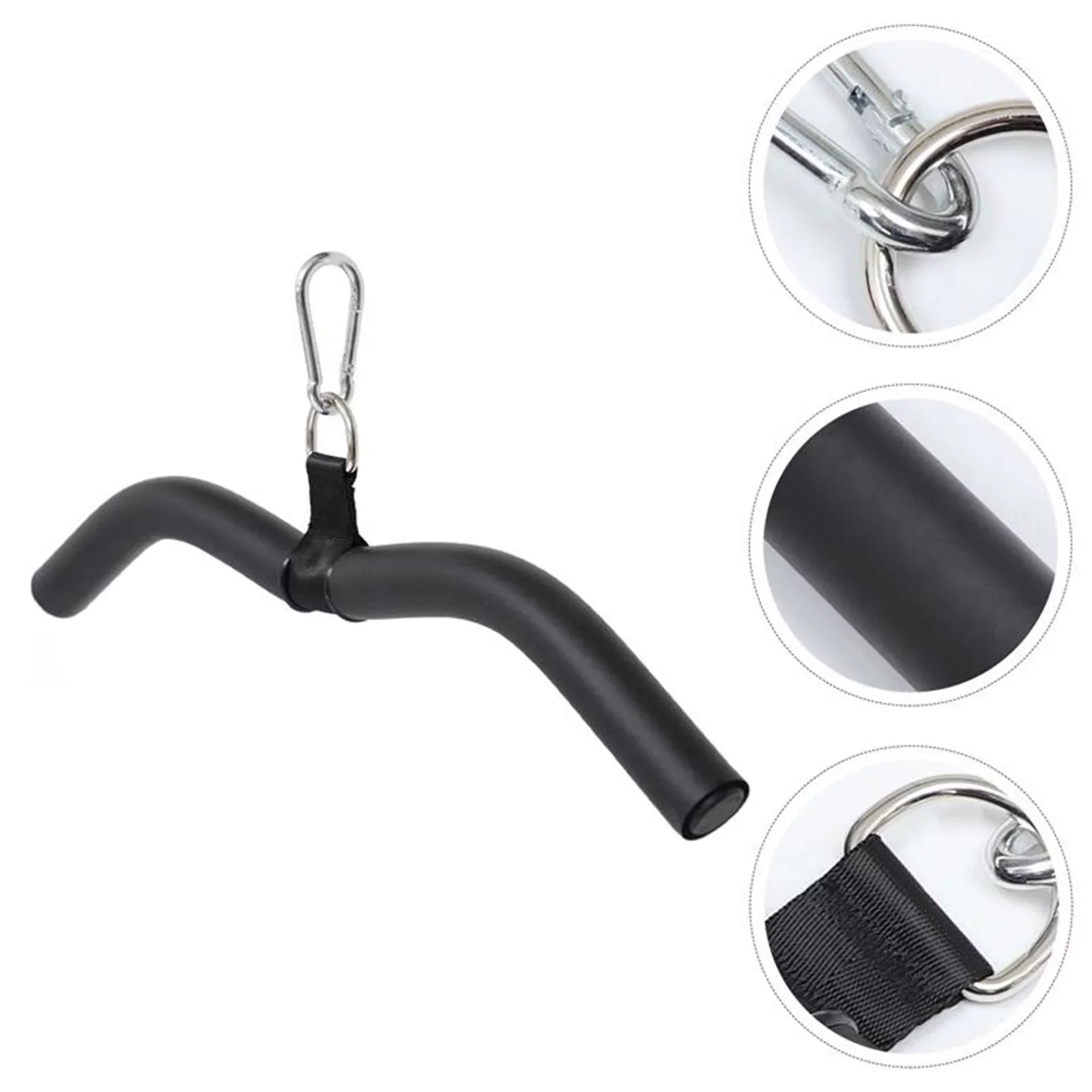 Handle Body Full Strength Workout, Attachment, Rubber Gym, Cable Bar Rotation Machine and Training, Bar for Pulldown with LAT