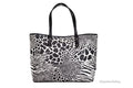 Bag Shoulder Michael Purse Print Animal Carter Large Open PVC Kors Black Tote