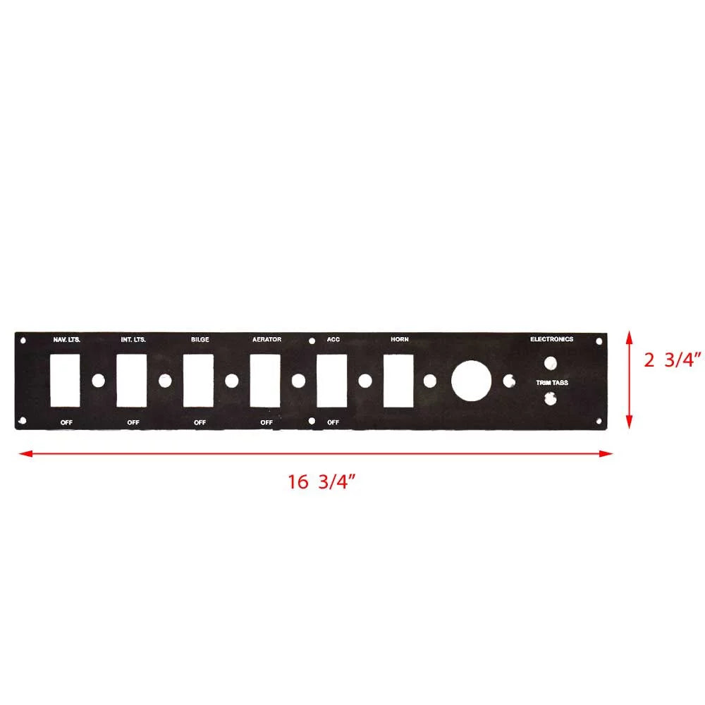 Ranger 16 Inch Instrument 324259 Blank 3/4 Phantom 168 Boat | Panel