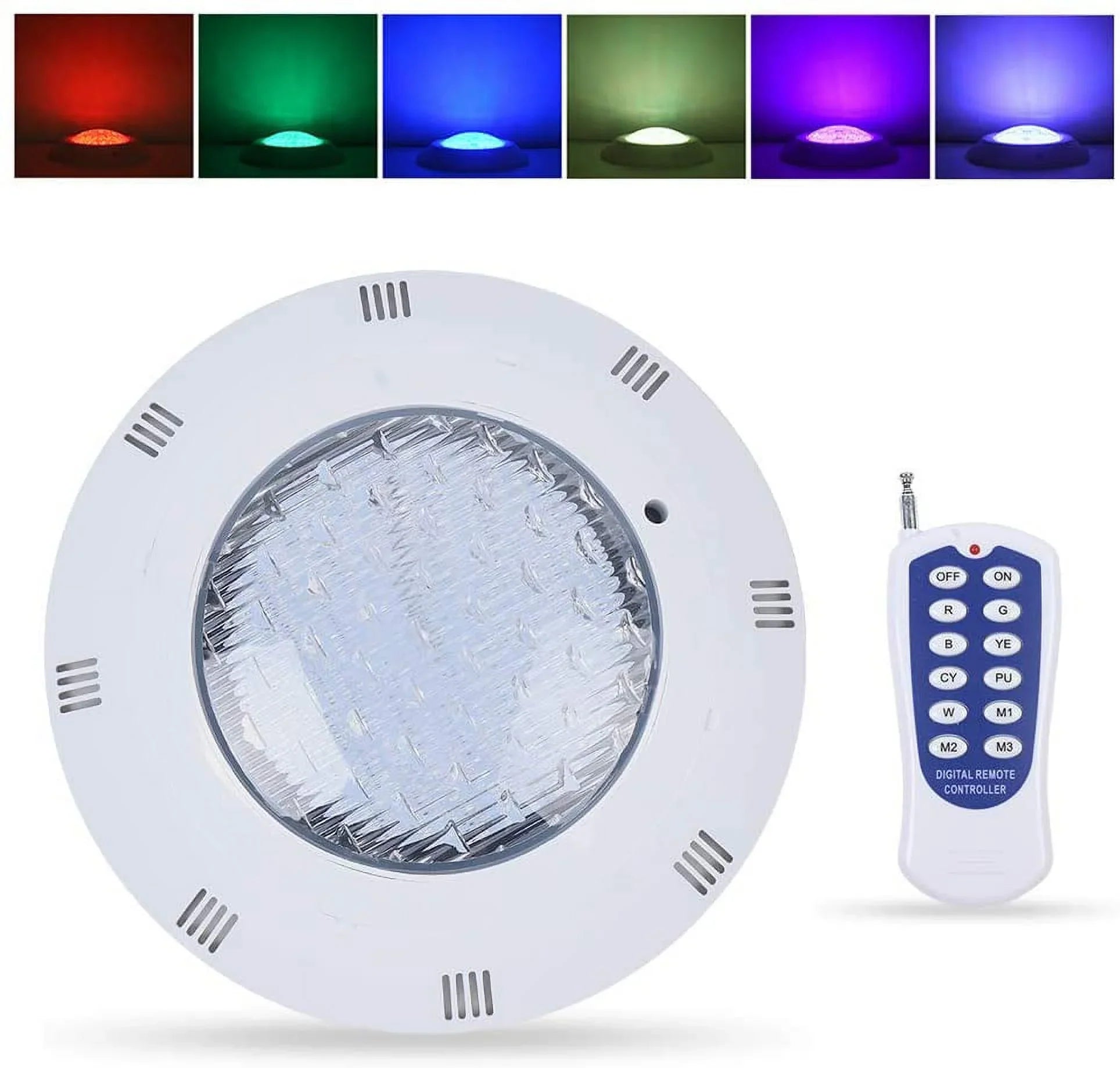 Bright Spa Light Color Lighting (25W) Fetcoi Light, Pool with Swimming Underwater Remote Multi-Color Equipment RGB Pool Controller LED Pool