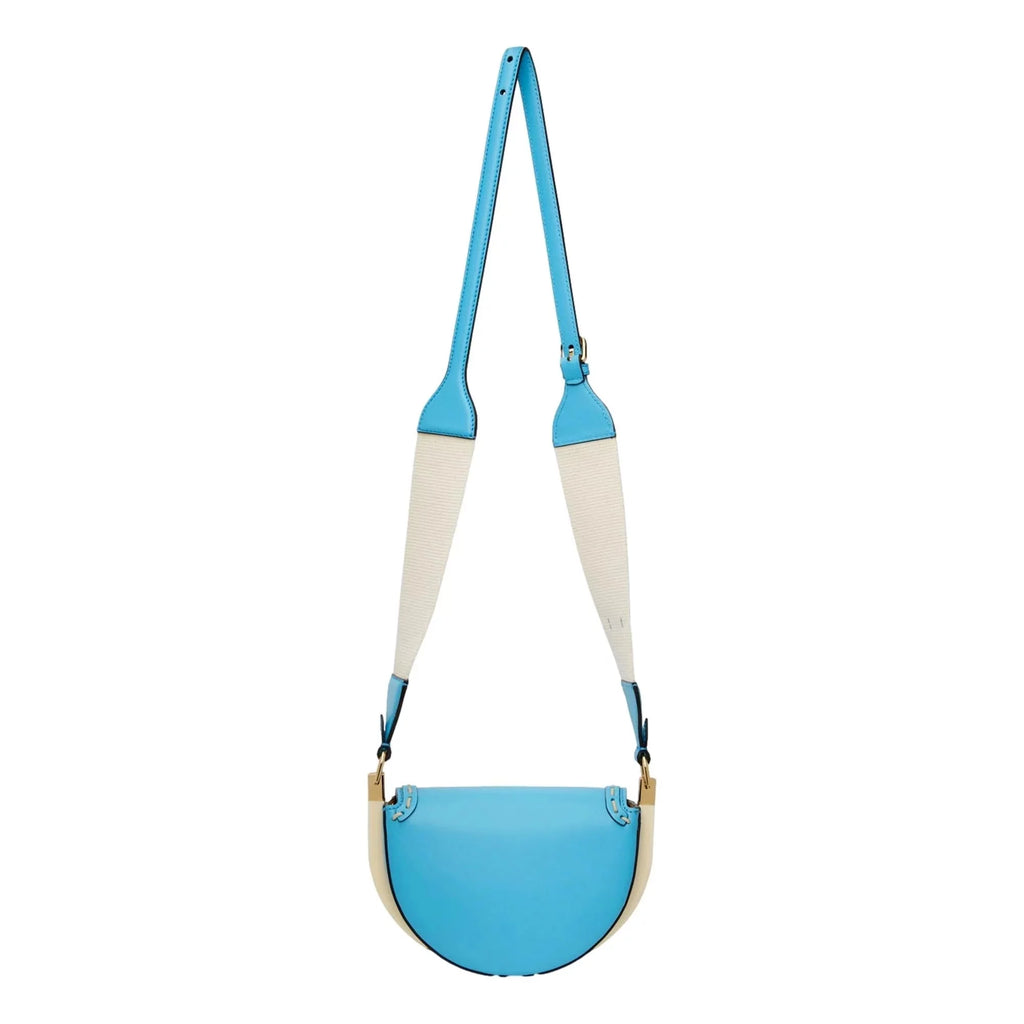Leather Bag Moonlight Fendi Satchel Crossbody Cyber Blue
