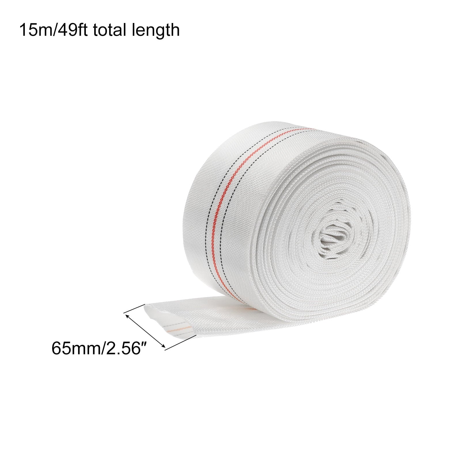 Discharge 49ft ID Lightweight Swimming for Backwash Pool Reinforced PVC 65mm Hose Lay Hose Flat