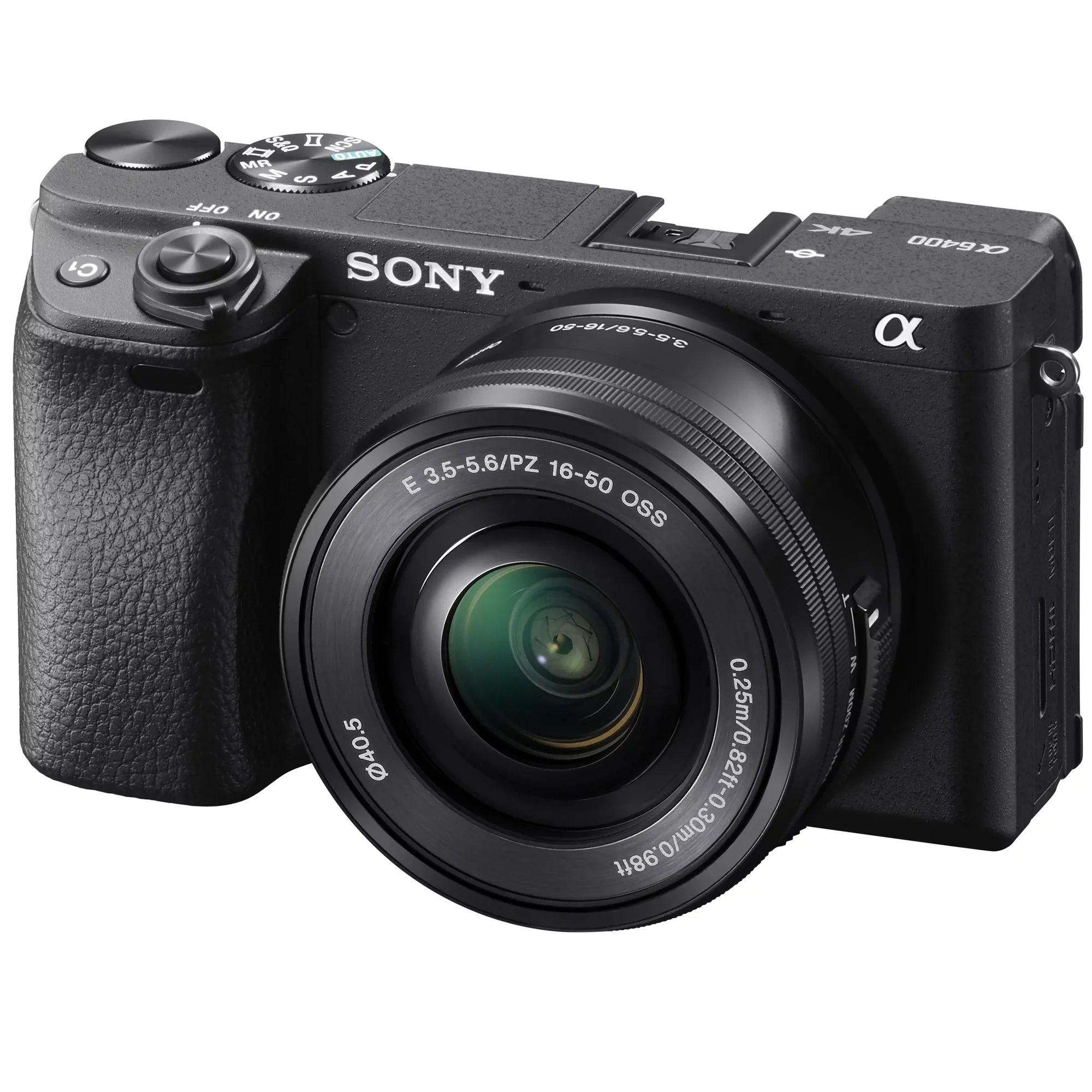 f/3.5-5.6 Battery ILCE-6400L/B Gear Bundle 4K Lens Angle Wide with Sony Deco Telephoto Filter and Editing & a6400 Set 0.43x (Black) + Mirrorless OSS Camera Lens 2.2X Power Extra Case 16-50mm Kit