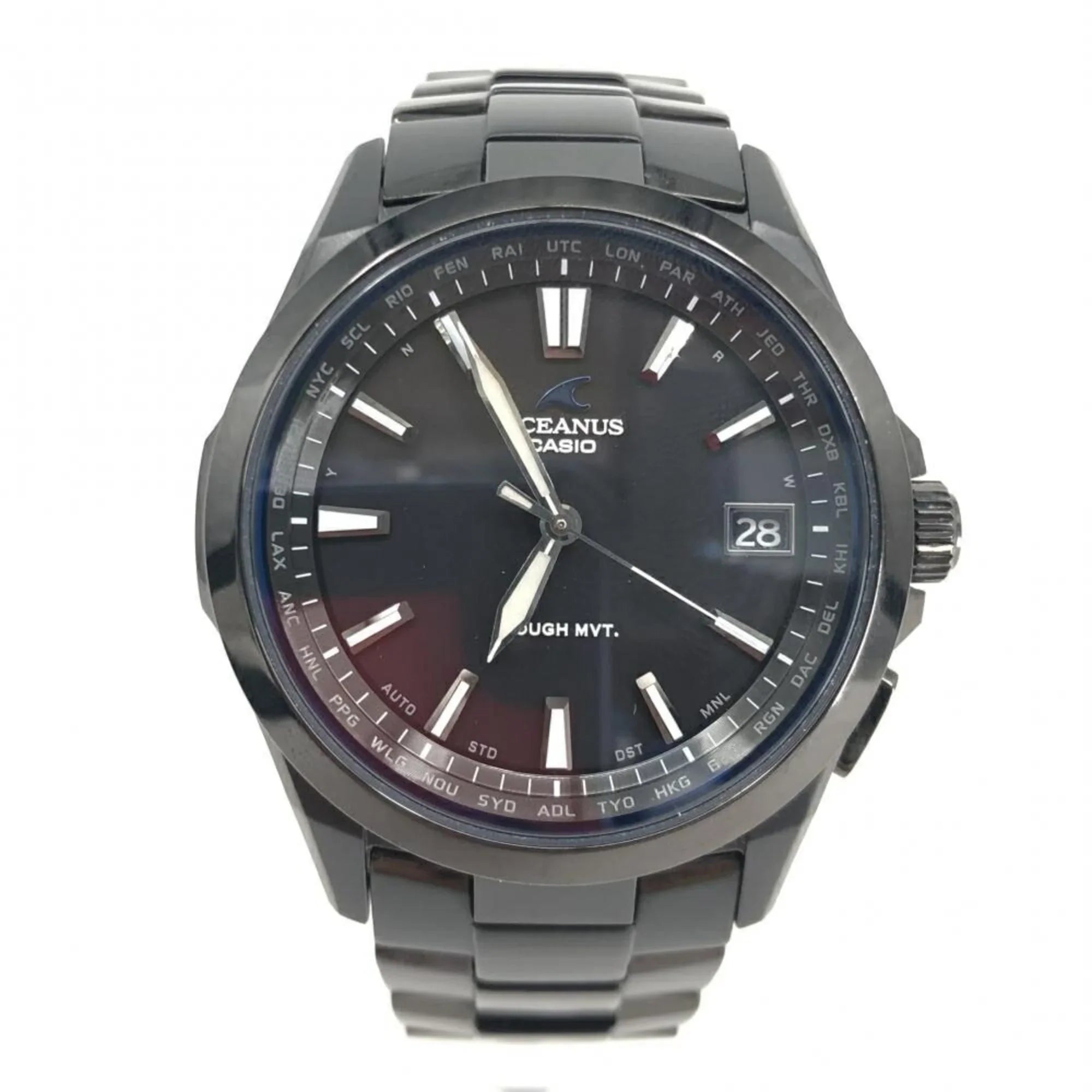 Solar Quartz Casio OCIANUS CASIO (Fair) Pre-Owned Black Radio OCW-S100B-1AJF