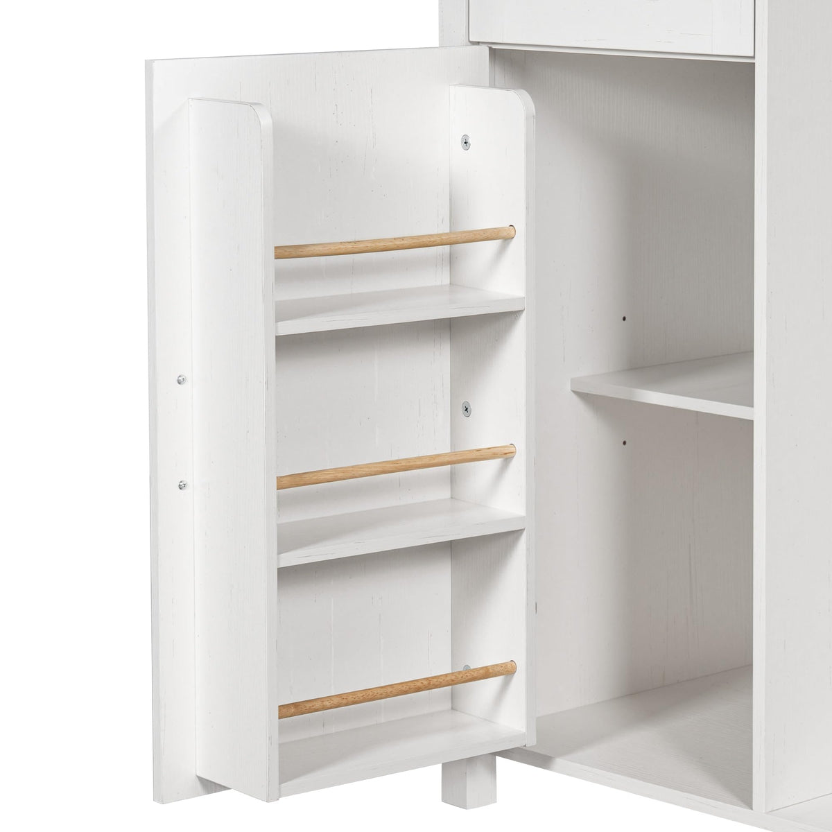 39.4" Coffee Bar Cupboard with Fridge Spaceï¼Natural Oak-ws