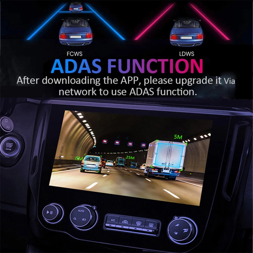 Android Dash DVR 1920*1080P Cam Night ADAS Dash Cam Dash Car DVR DVR Recorder WIFI Recorder Camera Car WIFI Version Mini