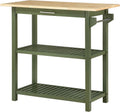 Convenience Concepts Designs2Go Butcher Block Kitchen Island, Sage, 40"