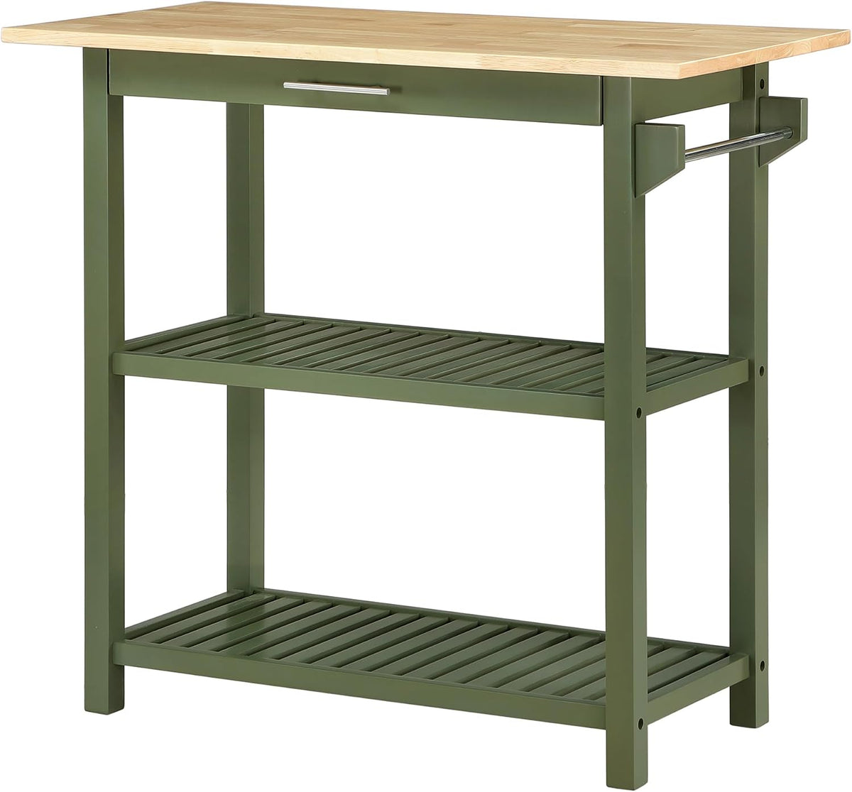 Convenience Concepts Designs2Go Butcher Block Kitchen Island, Sage, 40"