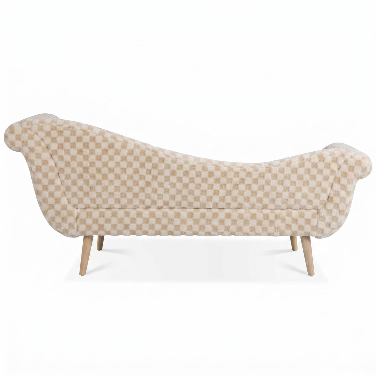 ERYE Boucle Upholstered Left Facing Chaise Lounge Indoor for Living Room Bedroom,Comfy Single Chaise Lounge Modern Leisure Recliner Sleeper Sofa Daybed, Easy Assemble
