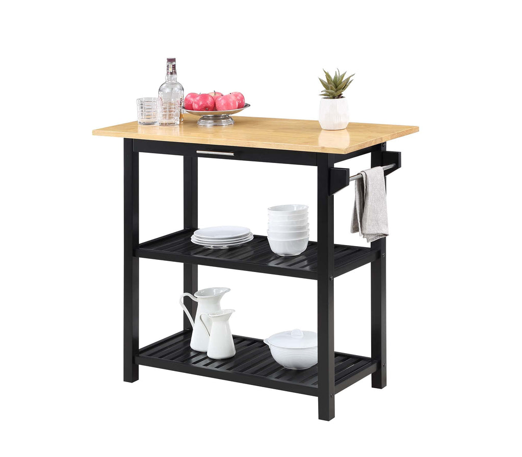 Convenience Concepts Designs2Go Butcher Block Kitchen Island, Sage, 40"