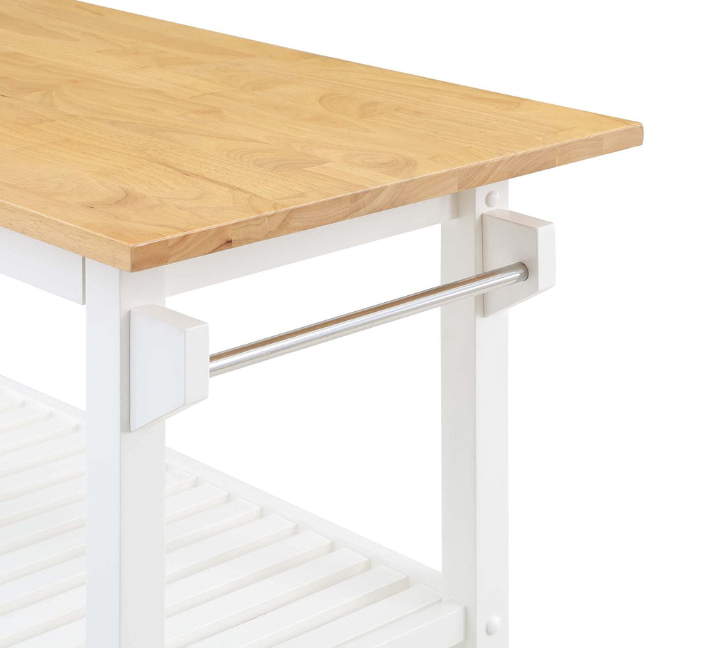 Convenience Concepts Designs2Go Butcher Block Kitchen Island, Sage, 40"