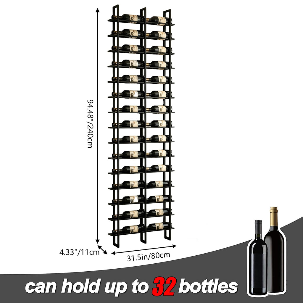 16 BottleWall Mount Wine Rack