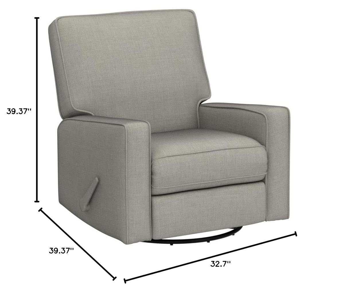 Harkawon Swivel Rocker Recliner Chair, Glider Rocker Recliner, Beige